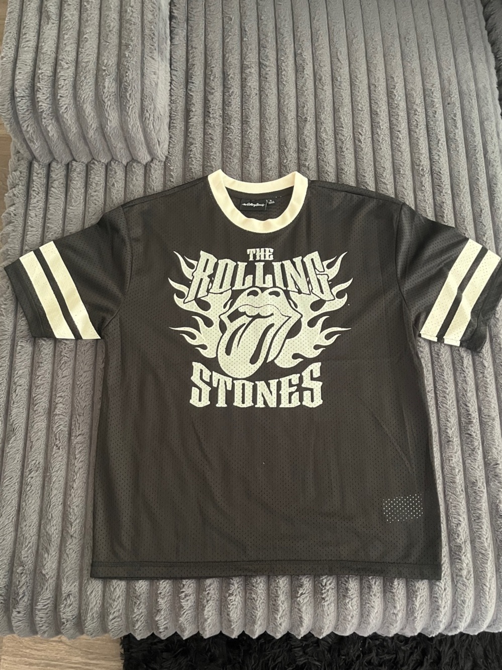 Men’s Rolling Stones Black Graphic Mesh Jersey